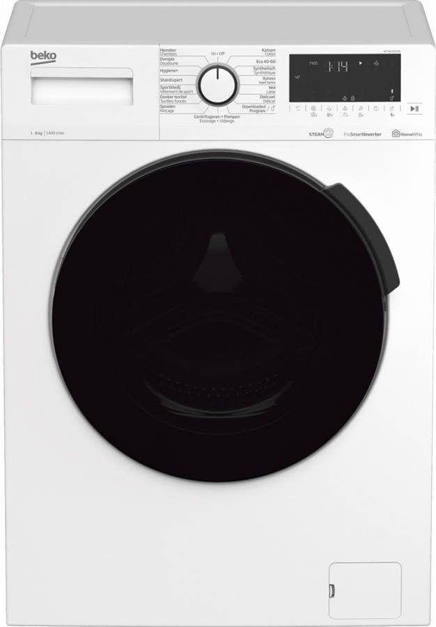 Beko WTV8140CSB1 SteamCure wasmachine