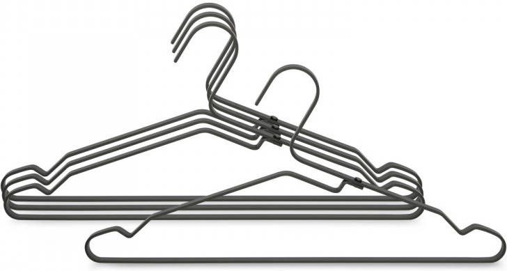 Brabantia Robuste Aluminium Kledinghangers Set A 4 Stuks Zwart