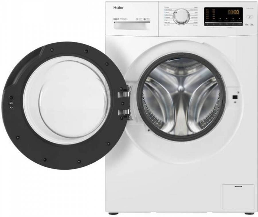 Haier Hw90 b1239n fr Vooraan Gemonteerde Wasmachine 9 Kg Inductiemotor 1200 Tpm Klasse A Stoom Wit